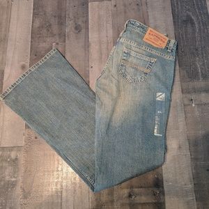 Express Distressed Flare leg jeans